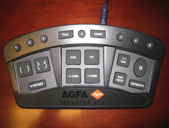 Agfa mammography keyboard