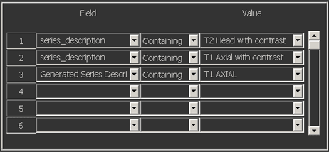 1 series_description Containing T2 Head with contrast; 2 series_description Containing T1 Axial with contrast; Generated Series Description Containing T1 AXIAL