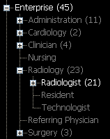 Coloring used to distinguish inherited preferences