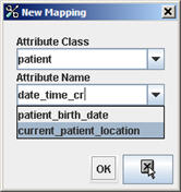 New Mapping dialog