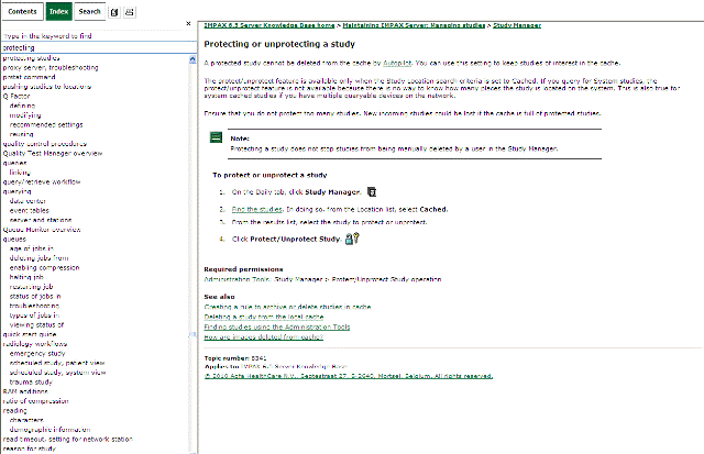 Knowledge Base with Index options